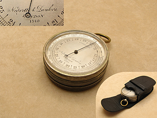 Negretti & Zambra high altitude pocket barometer with 16,000 feet altimeter